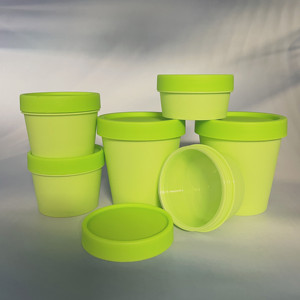 2022化粧品グリーンポットジャー50ml100ml200ml空のプラスチックスクラブジャー広口空のプラスチック容器化粧品 - Product Image 6