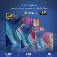 Boîtier TV YDH-X98H Allwinner H618 Android 12.0 2+16 Go Quad-core 6K Wi-Fi 2.4G/5G Lecteur Multimédia HDR Décodeur Prise en Charge de la Personnalisation
