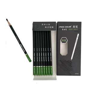 Set di matite in legno ecologiche Standard professionali per disegnare schizzi <span class=keywords><strong>con</strong></span> <span class=keywords><strong>carboncino</strong></span> (durezza media morbida) - Product Image 2