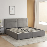 Maison Mode Tissu Velours Tufté Hôtel Utilisation Maison Style Nordique Simple/Simple Combiner Lit Double