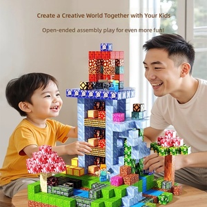 Bloques de Construcción Magnéticos para Mi Mundo, Bloques de Construcción Magnéticos con Índice de Flujo de 50kGmm, Juguete de Ensamblaje tipo Rompecabezas - Product Image 3
