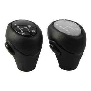 Pommeau de levier de vitesse automatique en cuir pour voitures Smart Benz, noir et argent, design ergonomique - Product Image 1