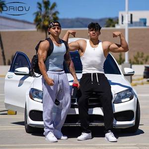 Chaleco Deportivo Casual para Hombre, 230 GSM, Spandex/Algodón, con Logotipo, Sin Mangas, Transpirable, de Secado Rápido, para Fisicoculturismo - Product Image 5