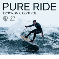 Planche de surf électrique en fibre de carbone, coque en PVC, 15 kW, vitesse de 60 km/h, autonomie de 32 km, design à trois ailerons, certifiée CE et MSDS, prête à être expédiée