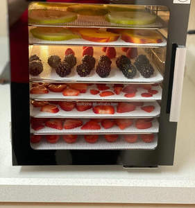 Láminas de Silicona Reutilizables para Deshidratador de Alimentos, 14*14 Pulgadas, Paquete de 6/10/12 Piezas, Malla Fina, para Deshidratadores Excalibur, <span class=keywords><strong>Cosori</strong></span> y Magic Mill - Product Image 1