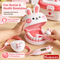 Kit de Docteur pour Enfants KZHM, Ensemble de Jeu d'Imitation, Jouets Portables, Jeu Parent-Enfant, Outils de Visite Dentaire, Kit de Jouets Éducatifs, Vente en Gros