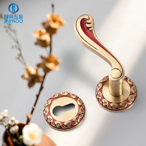 Jiehao Lever Lock Brass Interior Door Lock Brushed Finish Easy Installation Slotting Installation FT06-19 - Product Image 3