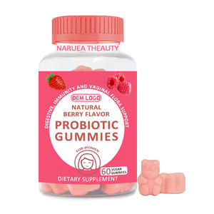 Usine OEM ODM, vente en gros, gommes probiotiques sans sucre, véganes, pour la santé digestive, 2 milliards de UFC - Product Image 1