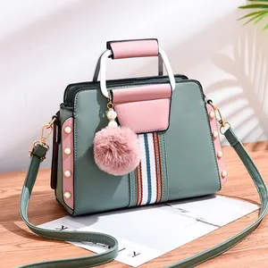 Wholesale Handbags For Women Luxury leather crossbody bags for women Small Wool Ball Quality Handbags bolsos-para-mujeres-