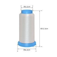 Fil à coudre en chenille monofilament de polyester, blanchi, motif transparent, 0,11 mm, noir, plusieurs couleurs, polyester