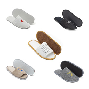 Pantoufles en peluche personnalisées avec logo brodé de marque OEM Beckon pour hôtels, spas et cadeaux d'entreprise - Product Image 5