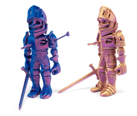 Figura de Acción de Soldado Esqueleto Impresa en 3D, Modelo de Guerrero Caballero Articulado, Material PLA, Decoración Gótica, Regalo de Escritorio al por Mayor