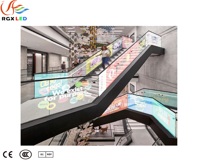 Indoor and Outdoor  LED Crystal Film Screen - an LED Transparent Display That Can Be Adhered to Glass Surfaces