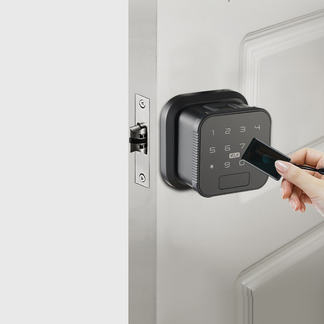 Cheapest New Design Smart Life Tuya Fingerprint Password Key Card Intelligent WIFI Small Door Lock