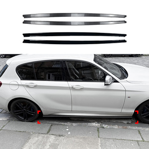 Amp-Z Side Skirts Carbon Fiber Texture Matte Finish For Bmw 1 Series F20 F21 M Sport 2011-2019 - Product Image 1