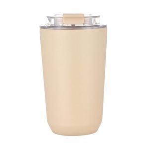 Vaso Térmico de Acero Inoxidable 304 de 380 ml, Personalizado para Regalo Empresarial, con Tapa Abatible, para Beber Directamente en la Oficina, Taza para Café, Agua y Bebidas - Product Image 1