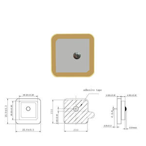 เสาอากาศเซรามิก GPS Beidou ความถี่เดียว 18*18/25*25 มม./L1/L5 ความถี่คู่ ความแม่นยำสูง เสาอากาศเซรามิกสำหรับการระบุตำแหน่ง - Product Image 1
