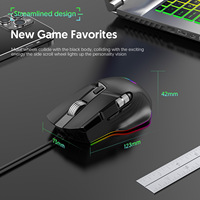 Souris de jeu RGB haute vitesse avec macro, molette latérale, souris filaire à défilement horizontal Excel, accessoires informatiques X13