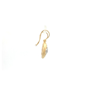 ต่างหูรูปหยดน้ำประดับทับทิมสีแดงทรงวงรีแบบคลาสสิก ต่างหูทรงหยดน้ำสุดหรูหราทำจากทองคำเหลืองขัดเงา โดดเด่นด้วยทับทิมทรงวงรีสีแดงสดใส - Product Image 4