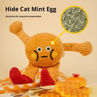 Jouet pour chat et chien en peluche, écologique, durable, design gaufré créatif, ludique, avec herbe à chat, pour le nettoyage des dents, sonore et amusant