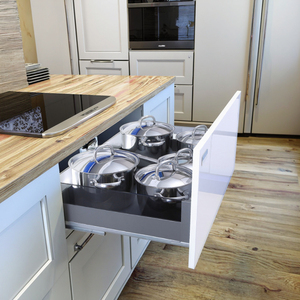 Armoire de <span class=keywords><strong>cuisine</strong></span> en verre uniwhopper, armoire coulissante à fermeture souple, bol à trois côtés, <span class=keywords><strong>panier</strong></span> à vaisselle avec compartiment - Product Image 1