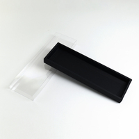 Boîte à tiroir en carton blanc mat avec impression de logo et étui transparent pour bijoux et cadeaux – Vente en gros