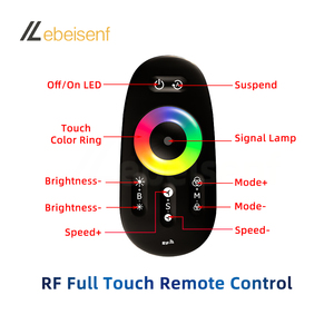 푸른 이빨 <span class=keywords><strong>LED</strong></span> SPI 컨트롤러 DC5V 12V 24V 출력 200IC 픽셀 매직 컬러 스트립 조명 조광기 <span class=keywords><strong>RF</strong></span> 2.4G 풀 터치 리모컨 - Product Image 5