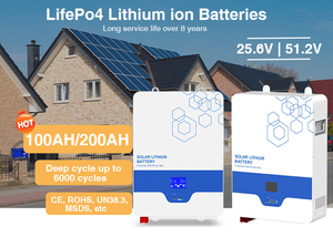 Paquete de Baterías de Iones de Litio Recargables de 48 Voltios, Compatible con Sistemas Solares - Product Image 3