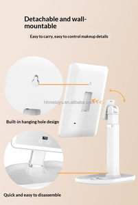 <b>LED</b> Makeup <b>Mirror</b> with Touch Control Dimmable Light Desktop <b>Vanity</b> <b>Mirror</b> for Cosmetic Beauty - Product Image 6