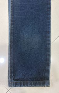 Raw Indigo Acrylic Brocade Fabric Plain <b>Bleached</b> Nonwoven Abrasion-Resistant for High Quality Straight Leg Jeans Denim Trousers - Product Image 2