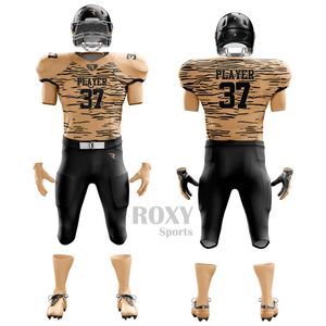 Ensemble d'uniformes de football américain tendance pour adultes, personnalisable par sublimation, pour entraînement et matchs - Product Image 2