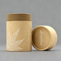 Caja de Cartón Biodegradable para Granos de Café con Logotipo Personalizado, Envase de Té en Forma de Cilindro Redondo, Tubo de Papel Kraft para Empacar Té