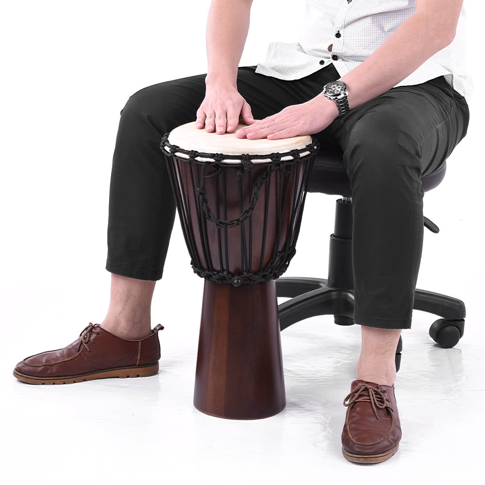 50cm Djembe Drum Bongo Houten Drum Darbuka Goed Geluid Olifant Beschilderd