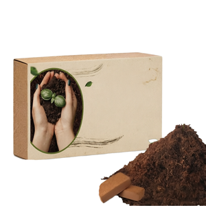 ใยมะพร้าวอัดแท่ง 5 กก. ดินปลูกแบบรักษ์โลก สำหรับปลูกดอกไม้ ปลูกพืชไร้ดิน ปักชำต้นกล้า วัสดุการเกษตร - Product Image 1