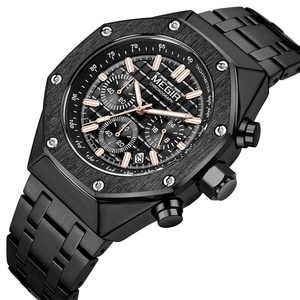 นาฬิกา Megir 2213 ยี่ห้อดัง รุ่น Octagon คุณภาพสูง ตัวเรือนสแตนเลสสตีล สำหรับผู้ชาย ระบบควอตซ์ - Product Image 2