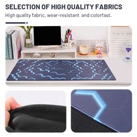Tapis de souris de jeu personnalisé avec base en caoutchouc, repose-poignet, résistant à l'eau et aux rayures, taille XXL pour le bureau et la maison