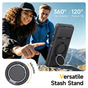 Funda para Teléfono con Ranura Oculta para Tarjetas, Deslizable 360° °   Funda Giratoria con Soporte y Protección Total a Prueba de Golpes para Motorola <span class=keywords><strong>Moto</strong></span> <span class=keywords><strong>G</strong></span> 2026 2025 <span class=keywords><strong>G</strong></span> <span class=keywords><strong>Power</strong></span> - Product Image 4