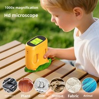 2-in-1 Children Telescope Educational Toy High-Definition Photo Video Recording Portable Outdoor Use Equipped Microscope