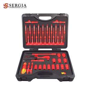 Taiwan 41 pièces VDE 1000V Jeu d'outils isolés comprenant tournevis, douilles et clés pour armoire 20739498 - Product Image 3