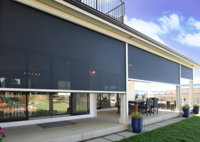 Stores enrouleurs motorisés d'extérieur pour pergola, protection UV, anti-insectes, imperméables, stores sur mesure pour patio de villa