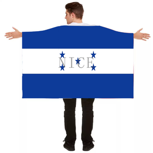 Bandera Corporal Personalizada de las Islas Turquesas y Caicos, Diseño Fácil de Poner y Quitar para Animar en Estadios - Product Image 3