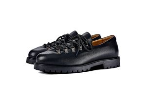 Zapatos de cuero con punta redonda estilo retro americano para hombre, zapatos Derby casuales británicos para exteriores - Product Image 6