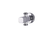 Nouveau modèle d'adaptateur de toilette en laiton, valve d'angle en cuivre avec support, valve d'angle de toilette fabriquée en chine