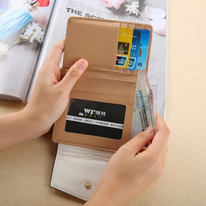 Portefeuille fin en PU Boshiho pour femmes, porte-monnaie, portefeuille court en PU pour femmes - Product Image 4