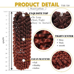 Jamaican rimbalzo bacchetta arricciatura per Ombre uncinetto T30 <span class=keywords><strong>extension</strong></span> <span class=keywords><strong>capelli</strong></span> sintetici <span class=keywords><strong>trecce</strong></span> per <span class=keywords><strong>capelli</strong></span> - Product Image 2