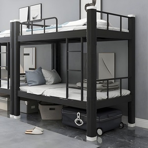 Cama litera doble moderna con estructura de acero, diseño inspirado en Malasia, para uso en exteriores, dormitorios, hoteles, escuelas y refugios. - Product Image 4