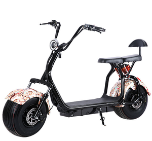 Scooter électrique à pédales <span class=keywords><strong>Leon</strong></span> 1000W Citycoco 2 roues grande moto vitesse unique 60V cadre en acier scooter électrique Tube batterie - Product Image 2