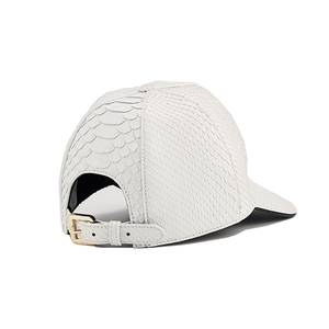 ZENOS Luxury Custom Python Skin Baseball Cap <b>Waterproof</b> Sports Golf Travel <b>Hat</b> with Silver Copper Buckle - Product Image 3