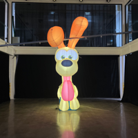 Modèle de chien gonflable géant décoratif pour parc, personnage de dessin animé personnalisé, vente en gros de personnages de dessin animé gonflables