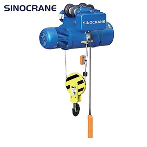 Màu sắc tùy chỉnh động cơ điện Wire Rope hoist 5 tấn với xe đẩy